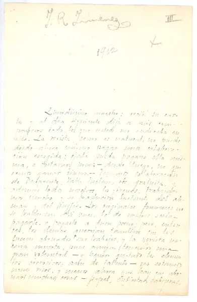 [Carta], 1902 Madrid, España <a> Rubén Darío  [manuscrito] Juan Ramón Jiménez.