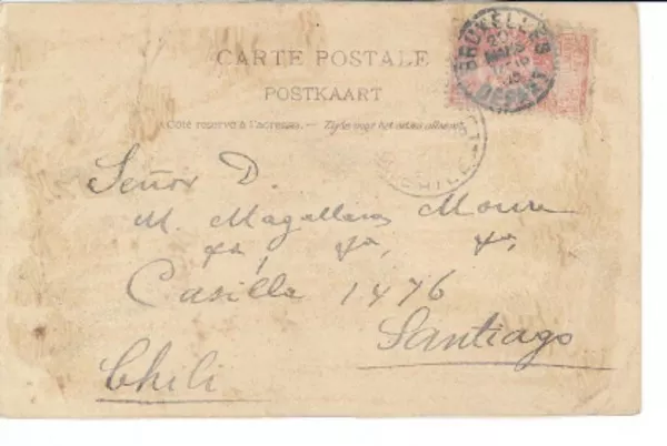 [Carta] 1905 mar. 20, Bruselas, Bélgica [a] Manuel Magallanes Moure  [manuscrito] Hugo Pietri Daudet.