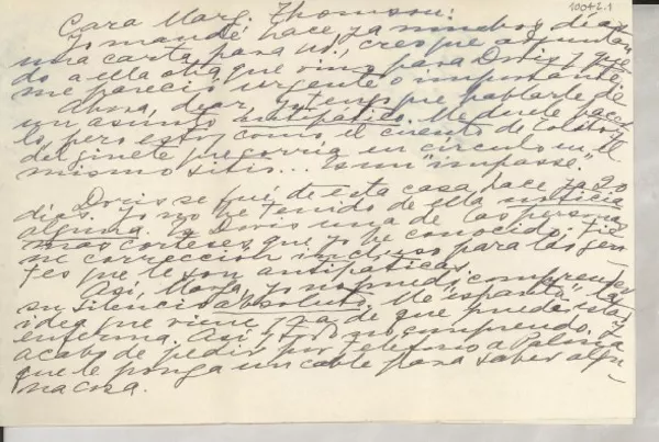 [Carta] 1948 mar. 25, Jalapa, México [a] Margaret Thompson, New York, Estados Unidos  [manuscrito] Gabriela Mistral.