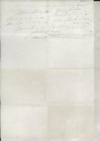 [Listado] 1954  [manuscrito] [Gabriela Mistral].