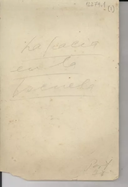 La gracia en la escuela  [manuscrito] Gabriela Mistral.