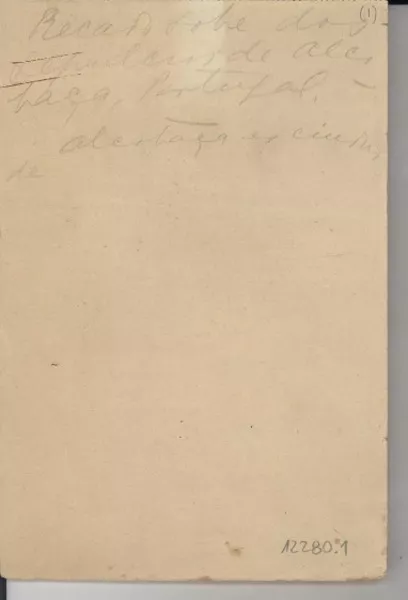 Recado sobre dos sepulcros de Alcobáca, Portugal  [manuscrito] Gabriela Mistral.