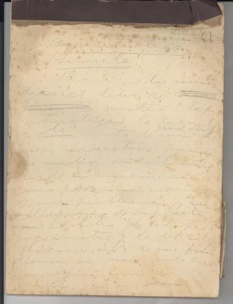 Espiritualizar la escuela  [manuscrito] Gabriela Mistral.