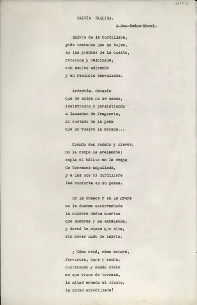 Salvia Elquina  [manuscrito] [Gabriela Mistral].