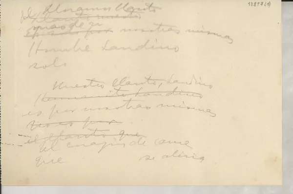 [Lloramos llanto_]  [manuscrito] [Gabriela Mistral].