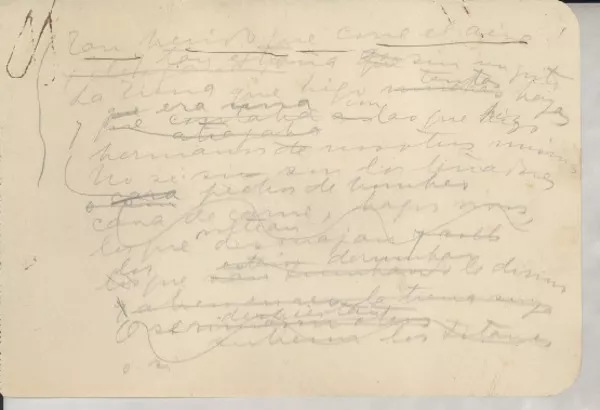 [Tan herido que corre el aire _]  [manuscrito] [Gabriela Mistral].