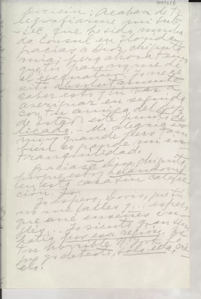[Carta] [a] Doris Dana  [manuscrito] Gabriela Mistral.