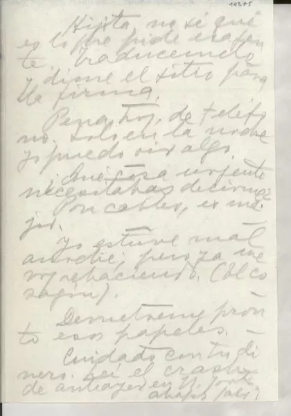 [Carta] [1946-1956?] [a] Doris Dana  [manuscrito] Gabriela Mistral.