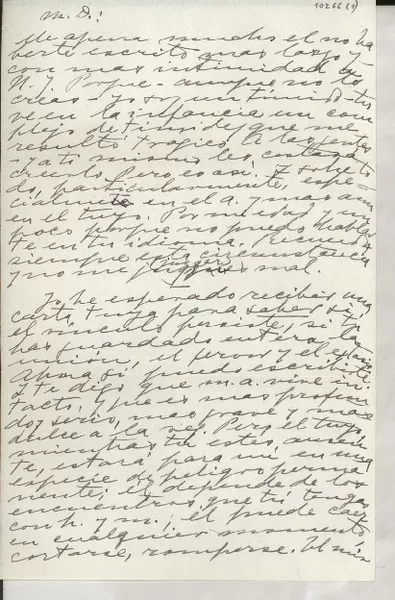 [Carta] nov. 24 [a] [Doris Dana]  [manuscrito] [Gabriela Mistral].