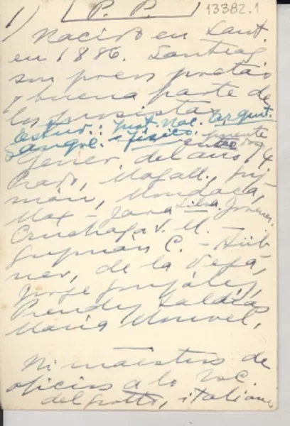 P[edro] P[rado]  [manuscrito] [Gabriela Mistral].