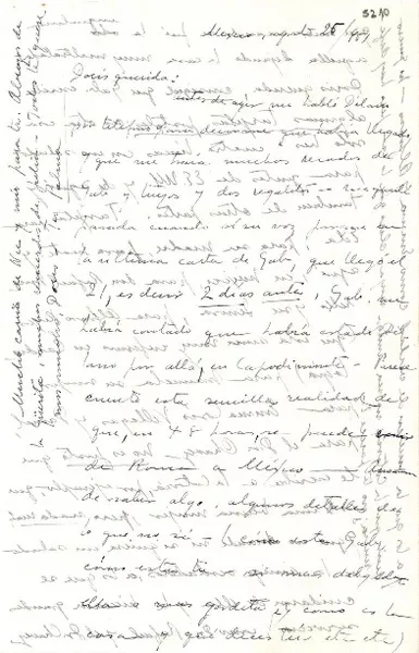 [Carta] 1951 ago. 25, México [a] Doris [Dana]  [manuscrito] Palma [Guillén de Nicolau].