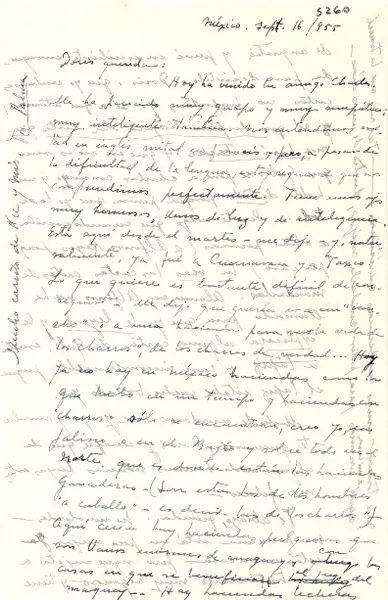 [Carta] 1955 sept. 16, México [a] Doris [Dana]  [manuscrito] Palma [Guillén de Nicolau].