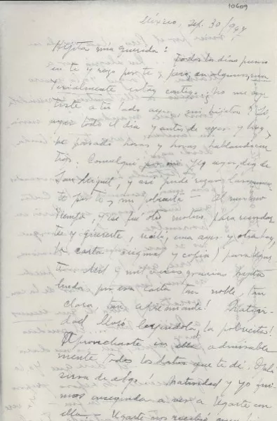 [Carta] 1947 sept. 30, México [a] Gabriela Mistral  [manuscrito] Palma Guillén.