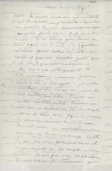[Carta] 1948 mar. 10, México [a] Gabriela Mistral  [manuscrito] Palma Guillén.
