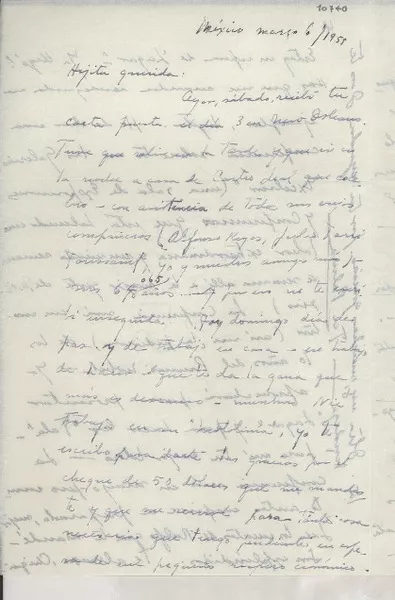 [Carta] 1955 mar. 6, México [a] Gabriela Mistral  [manuscrito] Palma Guillén.