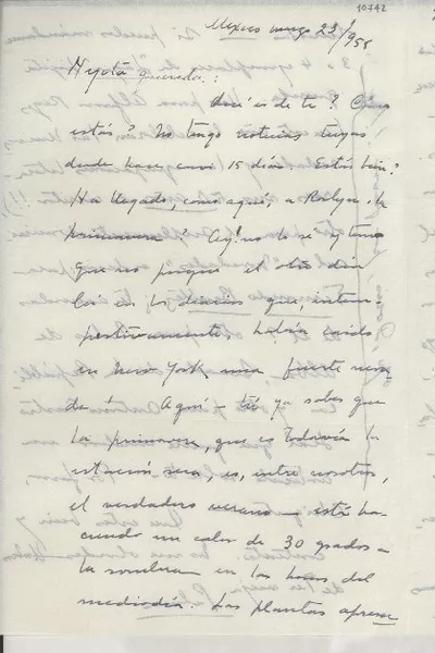 [Carta] 1955 mar. 23, México [a] Gabriela Mistral  [manuscrito] Palma Guillén.