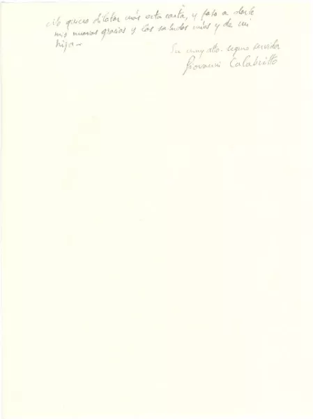 [Carta] 1952 nov. 27, Milano [a] [Gabriela Mistral], Nápoles?]  [manuscrito] Giovanni Calabritto.
