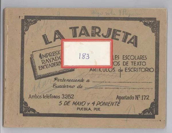 [Cuaderno 183]  [manuscrito] Gabriela Mistral.