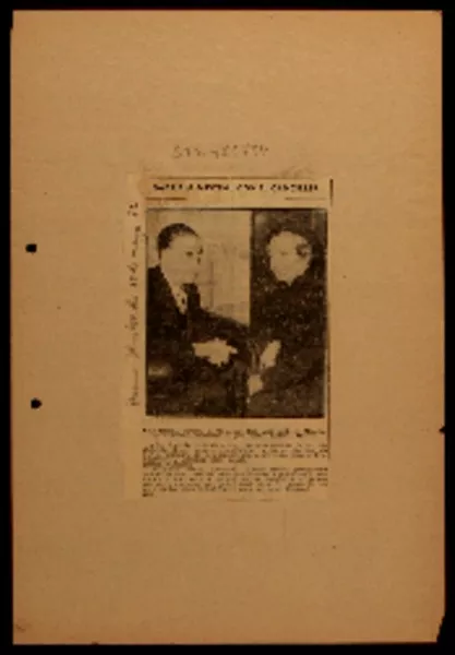 Gabriela Mistral con el Canciller.  [artículo].
