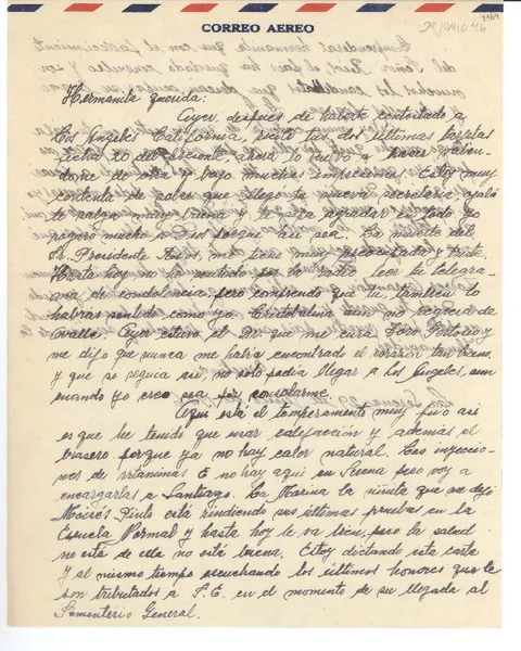 [Carta] 1946 jun. 29, La Serena, [Chile] [a] [Gabriela Mistral]  [manuscrito] Emelina [Molina].