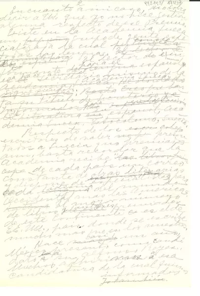 [Carta]  [manuscrito] [Gabriela Mistral].