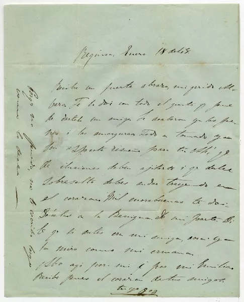 [Carta] [18]48 Enero 18, Requinoa  [manuscrito] [Domingo Santa María].