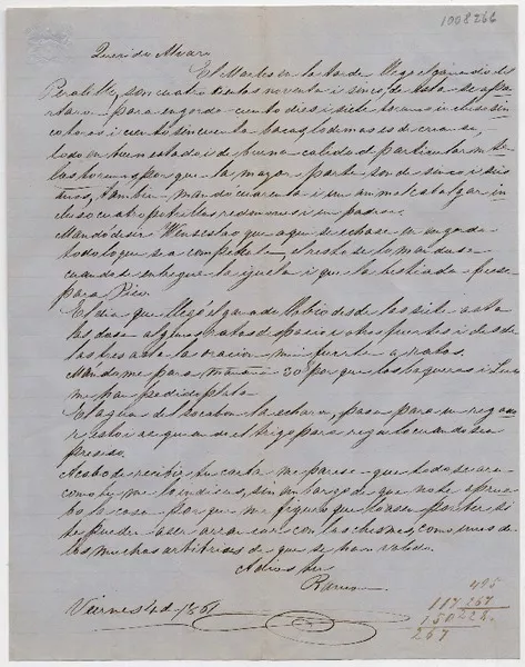 [Pico [Melipilla]] [a] Alvaro Covarrubias [manuscrito] Ramón [Covarrubias].