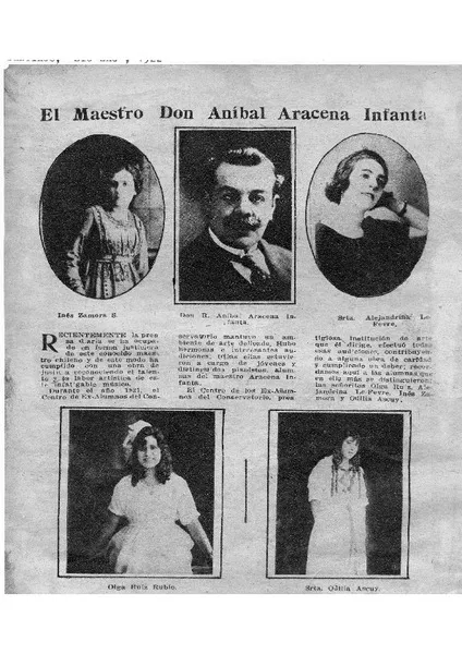 El Maestro Don Anibal Aracena Infanta  [artículo]