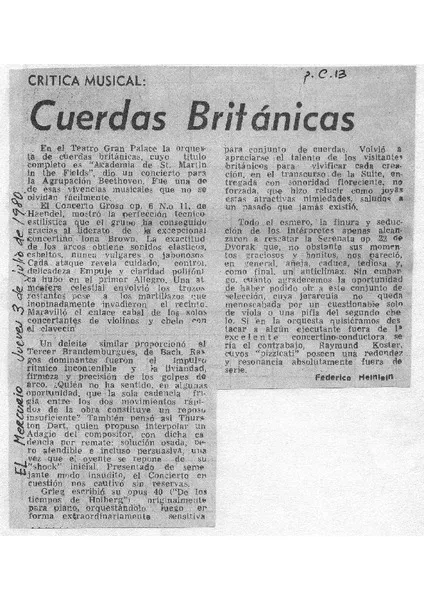 Cuerdas Británicas Crítica Musical [artículo]