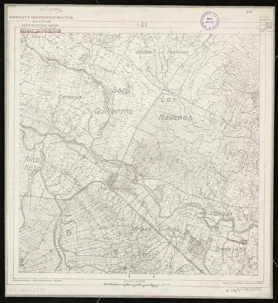 Marchigüe  [material cartográfico] Instituto Geográfico Militar de Chile, Carta de Estado Mayor.