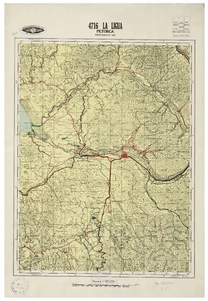 La Ligua Petorca [material cartográfico] : Instituto Geográfico Militar de Chile.