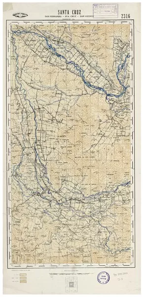 Santa Cruz San Fernando - Santa Cruz - San Vicente [material cartográfico] : Instituto Geográfico Militar de Chile.