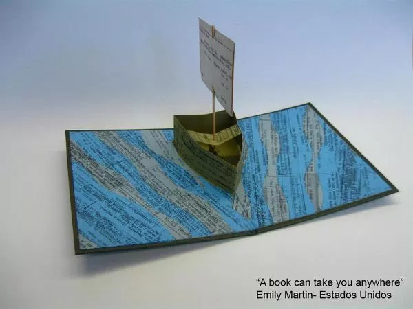 A book can take you anywhere  [realia] Emily Martin.