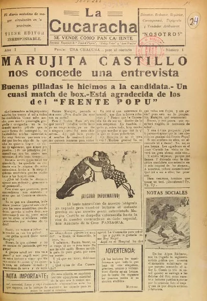 La Cucaracha.
