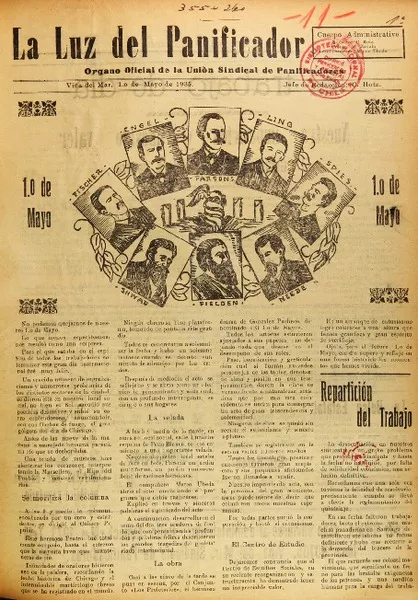 La Luz del panificador órgano de la Unión Sindical de Panificadores.