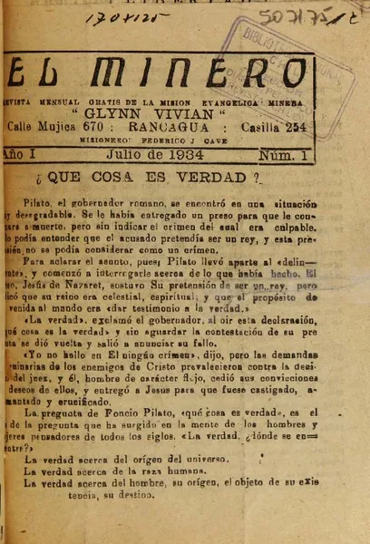 El Minero Misión evangélica minera.