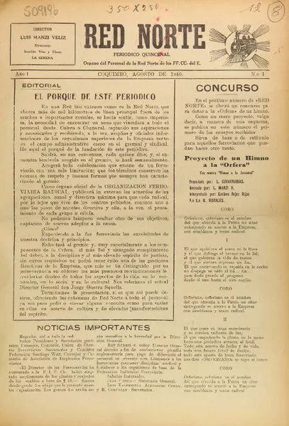 Red norte Organo del Personal de la Red Norte de los FF.CC. de E.