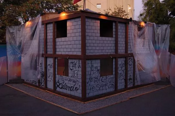 Casas de nylon  [fotografía] Elio Frugone Piña.