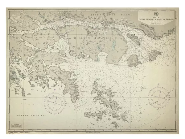 Chile Canal Beagle a Cabo de Hornos [material cartográfico] : por la Armada de Chile.