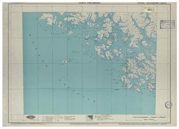 Canal Cockburn carta preliminar [material cartográfico] : Instituto Geográfico Militar de Chile.
