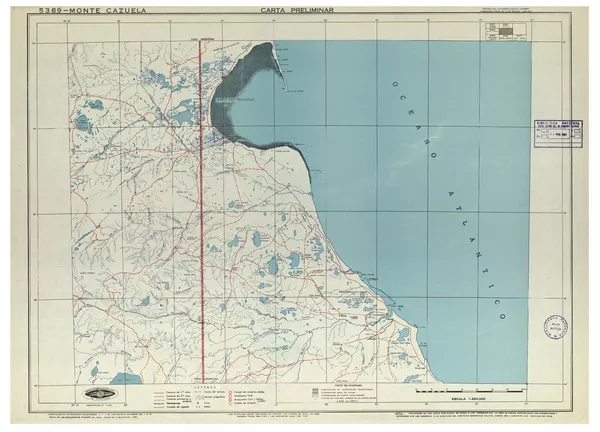 Monte Cazuela carta preliminar [material cartográfico] : Instituto Geográfico Militar de Chile.