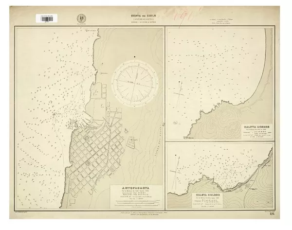 Costa de Chile (Antofagasta) [material cartográfico] : por la Marina Nacional.