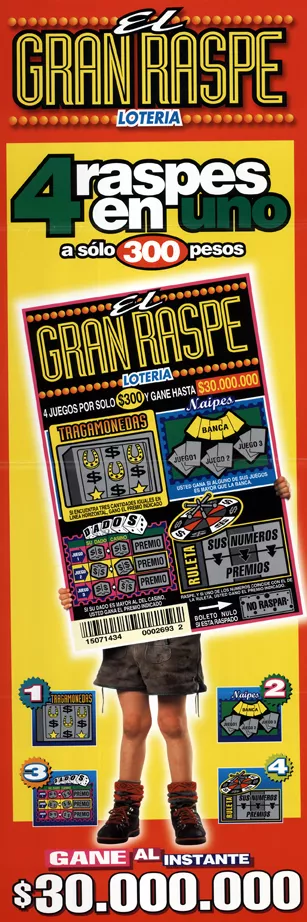 El gran raspe Lotería 4 raspes en uno a sólo 300 pesos. [estampa] :