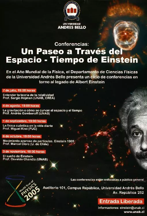 Un paseo a través del espacio - tiempo de Einstein  [estampa].