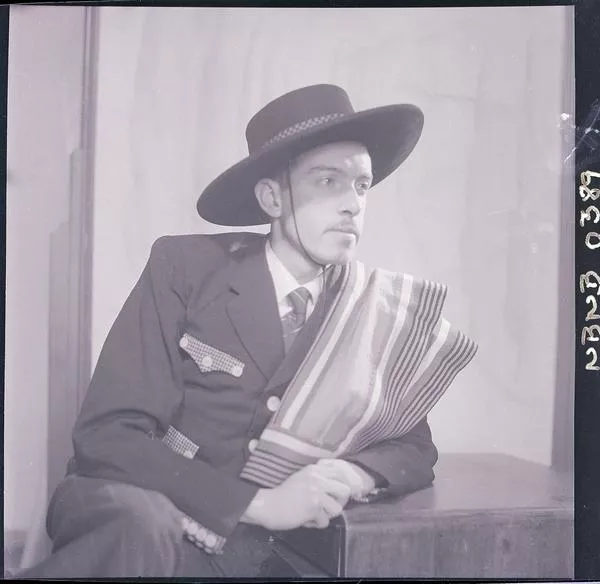 [Carlos Morgan, integrante del grupo musical "Los Quincheros]  [fotografía] Ignacio Hochhäusler.