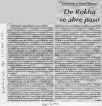 De Rokha se abre paso  [artículo] A. M. R.