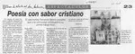 Poesía con sabor cristiano  [artículo].