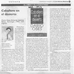 Caballero en el desierto  [artículo] Milton Aguilar.
