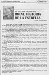 Breve historia de la estrella  [artículo] José Vargas Badilla.