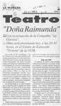 "Doña Raimunda"  [artículo].